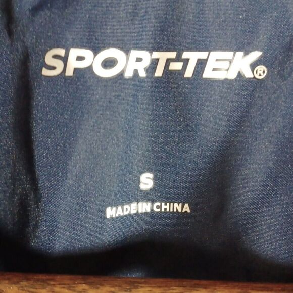 Sport-Tek Pullover Windbreaker Track Jacket Mens Small Blue Yellow Vikings Y2K - Picture 9 of 10